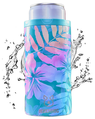 The Skinny Can Cooler [Blue Floral]