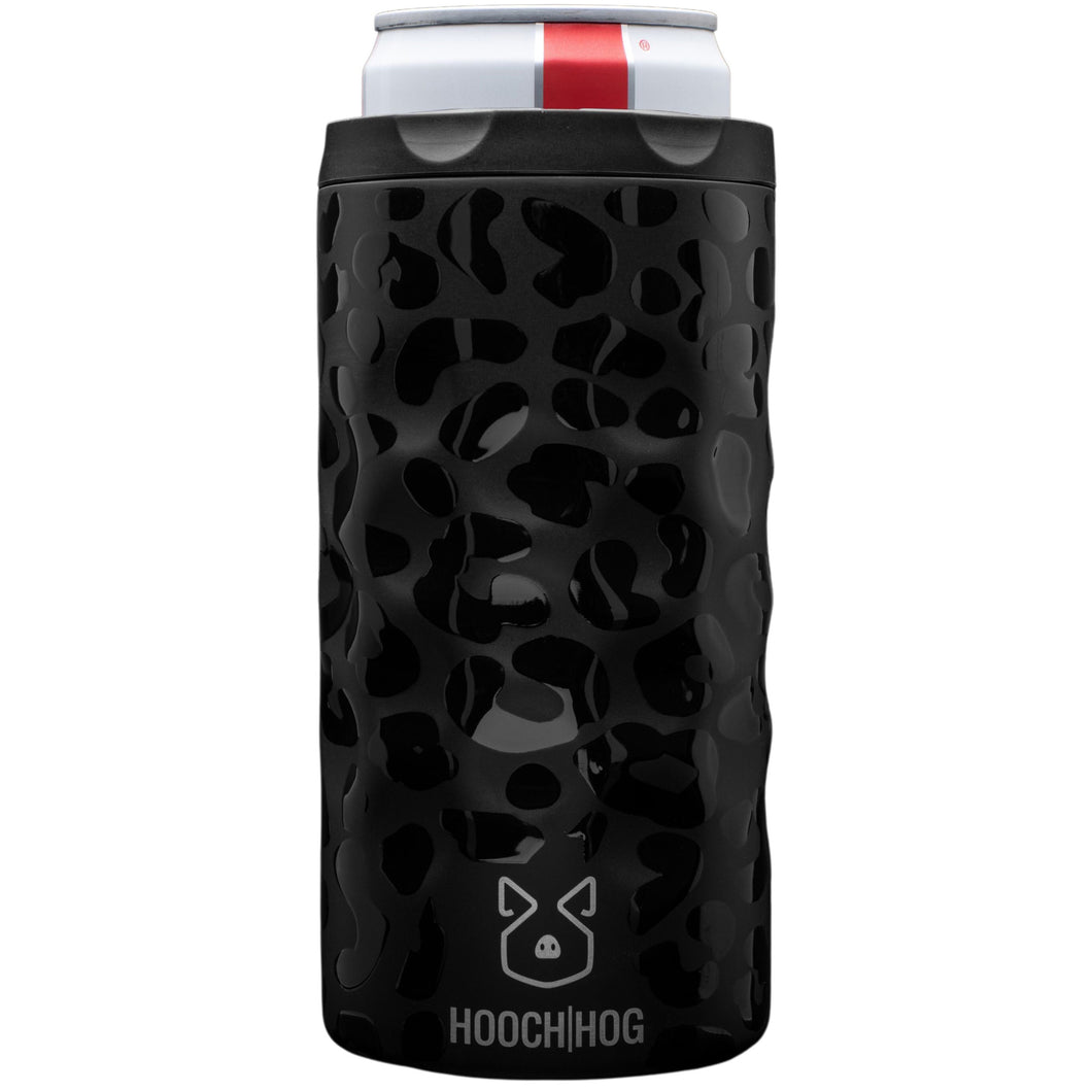 The Skinny Can Cooler [Black Leopard]